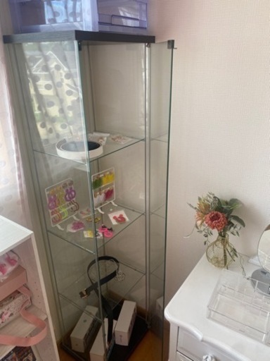 ガラスケース 収納 棚 家具 コレクションケース IKEA イケア