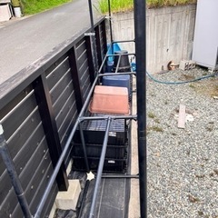 メダカ用棚　容器類の画像