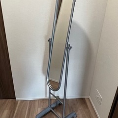 姿見　スタンドミラー　キャスター付き