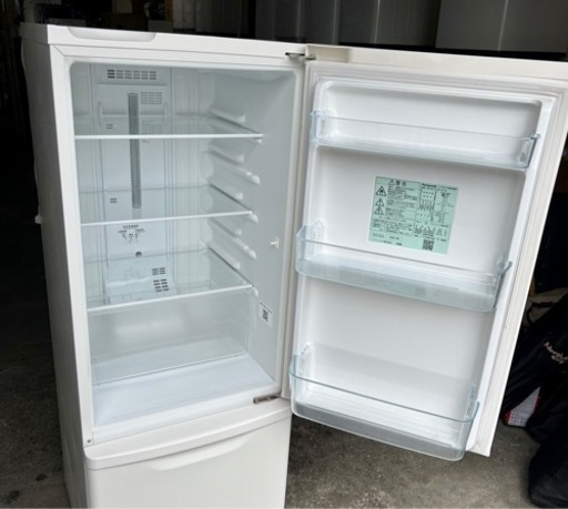 札幌市内配送無料 美品 20年製 Panasonic パナソニック 168L 2ドア冷蔵庫 NR-B17CW-W
