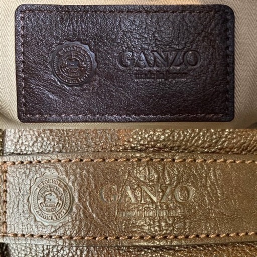 GANZOガンゾ　レザーショルダーバッグ　ショルダーバック　ハンドバッグ　bag