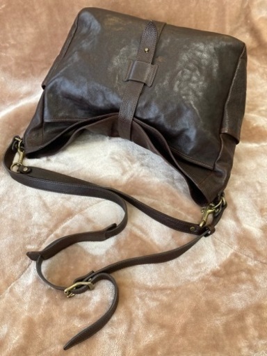 GANZOガンゾ　レザーショルダーバッグ　ショルダーバック　ハンドバッグ　bag