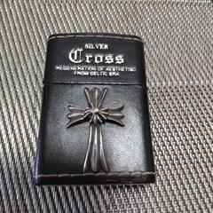 zippo silvercross CRS-Ｊ　革巻き　箱付き