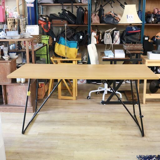 178)無印良品 折りたたみテーブル 幅160cm オーク材 天然木 ダイニングテーブル ワークテーブル ナチュラルデザイン 参考価格