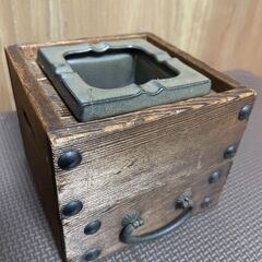 骨董　引き出し付き灰皿