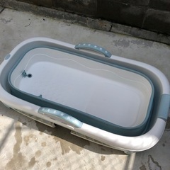折りたたみ浴槽　屋外プールや冷水浴にの画像