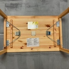 無印良品　パイン材ローテーブル（折りたたみ式）の画像