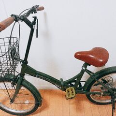 [交渉中]折り畳み自転車　ギア付き　美品　お譲りします。