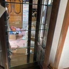 飾り棚、電気付き