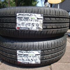 2本set 新品 ヨコハマ BluEarth-ES ES32 165/65R14 & 中古ホイール　タンクデュエットパッソルーミーストーリアトールブーン等にの画像