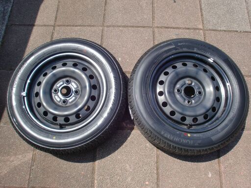 2本set 新品 ヨコハマ BluEarth-ES ES32 165/65R14 & 中古ホイール　タンクデュエットパッソルーミーストーリアトールブーン等に