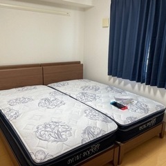 ニトリ　シングルベッドフレーム2台