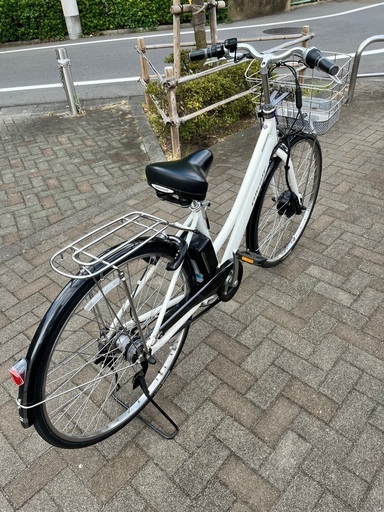 ブリジストン アルベルト AL7B49 27インチ 白 電動自転車 防犯登録解除