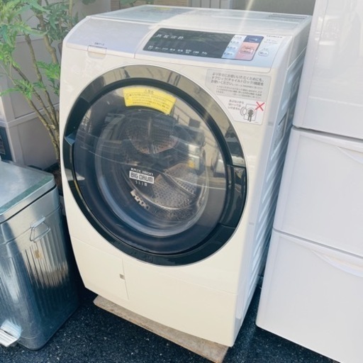 【売約済】 日立　HITACHI BD-SV110ARドラム式洗濯乾燥機 ビッグドラム シルバー [洗濯11.0kg /乾燥6.0kg /ヒートリサイクル乾燥]  ドラム式洗濯乾燥機　ドラム洗濯機　ドラム式洗濯機　洗濯機　乾燥機　乾燥付き　乾燥機能付き　検　BD-SV110BL 2017年　bd-sv110 大容量　まとめ洗い