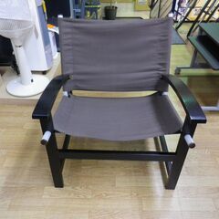 お値下げ！アームチェア 1人掛けチェア 幅63cm 奥行60cm 高さ72cm ブラウン×ブラック キャプテンチェア 札幌 西岡店の画像