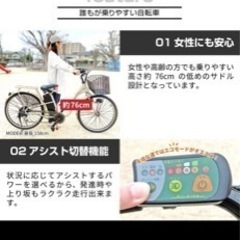 新品の電動自転車　お値下げしましたの画像