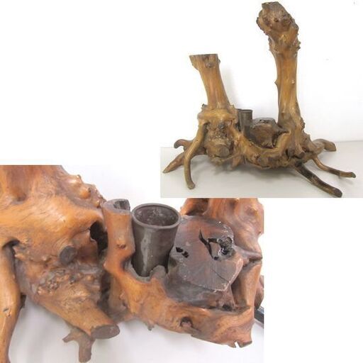 木の花台 瘤 根木 花生け置物 オブジェ 杢 工芸品 天然木 大型 札幌市北区屯田 木の花台 瘤 根木 花生け置物 オブジェ 杢 工芸品 天然木 大型 札幌市