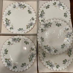 【取引者決定】ケーキ皿　5枚セット　ボーンチャイナ