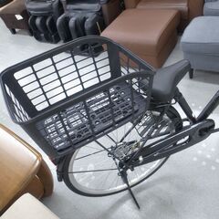 26インチタウンサイクル 変速なし 後カゴ付き ノーパンク エアレスタイヤ 中古 自転車 モノ市場半田店119の画像