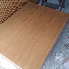 天然無垢材　座卓(値下げ) ローテーブル　引出し(四つ)付きの画像