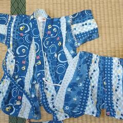 カエル柄の甚平　サイズ80
