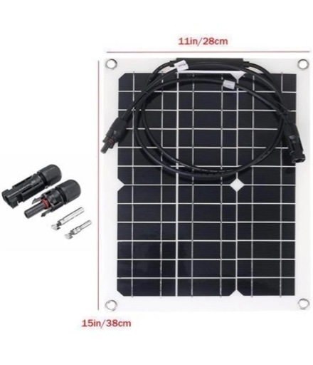 ソーラーパネル600W18Vフレキシブルで効率的な太陽光発電バッテリー充電   2枚