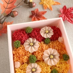 【小山市開催！】白あんで作る季節のお花「和なは秋のお団子ボックス」レッスンの画像