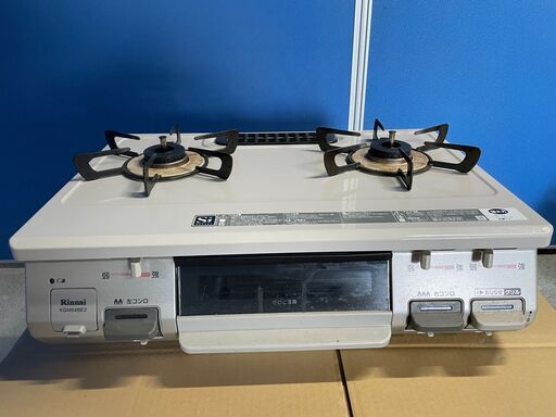 【良品】リンナイ ガスコンロ KGM64BE2R 2019年製 LPガス用 人気 早いもの勝ち！ 引取歓迎 配送OK