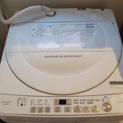 決まりました】洗濯機(SHARP ES-G60TC)2017年製 6kg