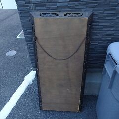 ミラー  姿見鏡 壁掛け 木製 35x81cm アンティーク 大型  おしゃれしゃれ 全身 昭和の画像