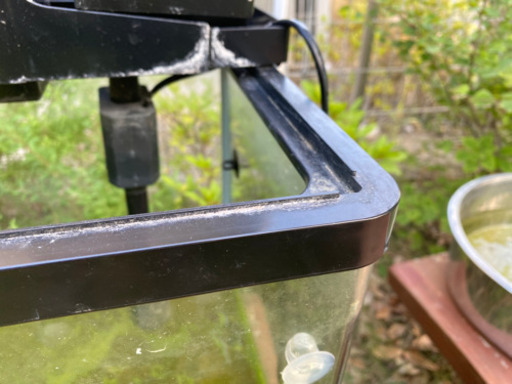 60水槽セット　NISSO 曲げガラス　上部濾過、ライト等セット