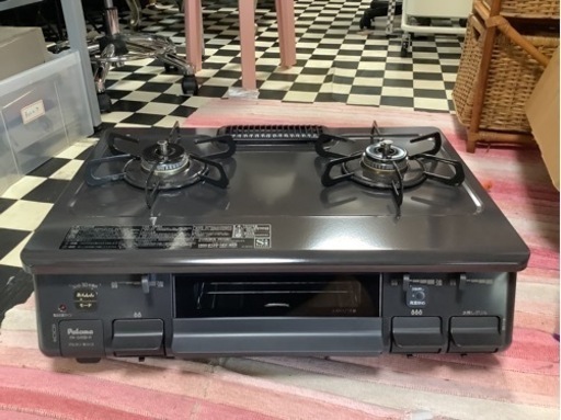 【リサイクルサービス八光】2023年製　パロマガスコンロ　LPガス　右強火　PA-S45B-R