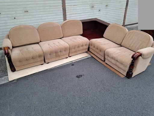 karimoku カリモク コーナーソファ 5人掛 布製 ファブリックソファ セパレート 幅260cm×奥行200cm×高さ62cm