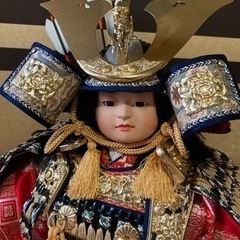 5月人形　立武者　9号　オルゴール付きケースの画像