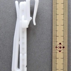 【0円】カーテン用 75mmアジャスターフック ●10本入り×8袋●検品済の画像