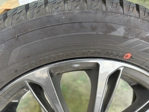 155/65R14ホイール付きスタッドレスタイヤ4本セット