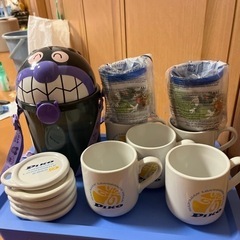 コップ　携帯箸　ポップコーンケースの画像