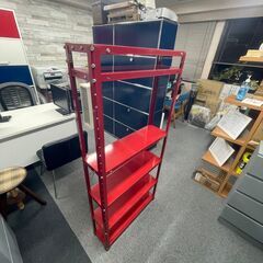 ★お譲りします★スチールラック　赤の画像
