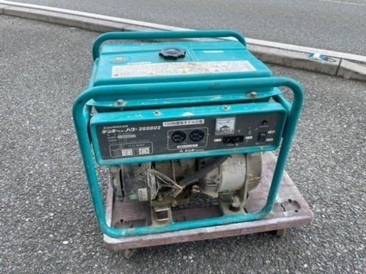 ☆ 中古品 エンジン駆動発電機 デンヨーニューパワー26000U2 GA-2606U2 動作問題なし☆