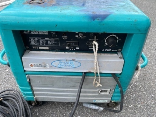 ☆ 中古品 スーパーデンヨーハンディー ウェルダー GAW-150ES キャプタイヤー付き 溶接機 エンジンウェルダー動作問題なし☆