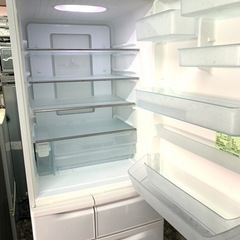 北九州市内配送無料　保証付き　東芝 TOSHIBA GR-B41G-W [冷蔵庫（405L・右開き） パールホワイト プラチナ潤い鮮蔵庫 野菜収納名人]の画像