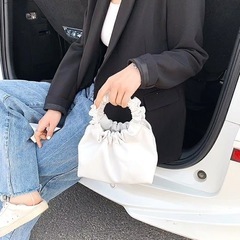 nugu ギャザー　ミニバッグ