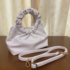 nugu ギャザー　ミニバッグの画像