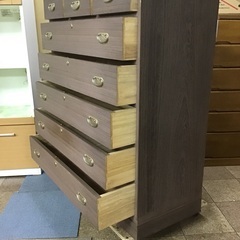 【店頭お渡しのみ】　☆通産大臣指定　伝統的工芸品☆ 加茂桐箪笥　桐タンス　整理タンス　カギ付　¥50,380(込)  市内配送¥3,000〜の画像