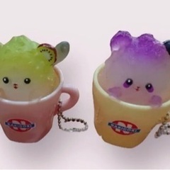 スイーツ デコ キーホルダー ★ かき氷 パフェ パンダ くま ★ 新品の画像