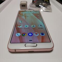 スマホ SHV45 AQUOS sense3 ソフトピンク 64GB au スマートフォン の画像