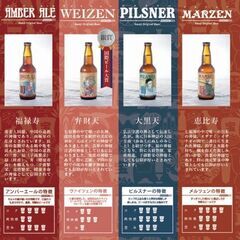 淡路島七福神クラフトビール　ＷEIZEN（弁財天）２本　MEISTER（寿老人）２本　合計４本１０００円の画像