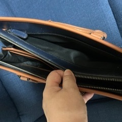 （取引先決定）レザーパソコンバックの画像