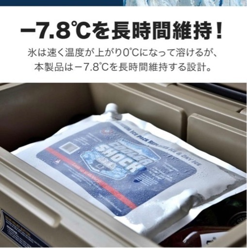 COOLER SHOCK クーラーショック Lサイズ3個セット 保冷剤/氷点下/アイスパック/アウトドア/キャンプ/バーベキュー/