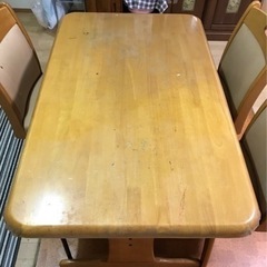 ダイニングテーブル＋チェア3脚セット